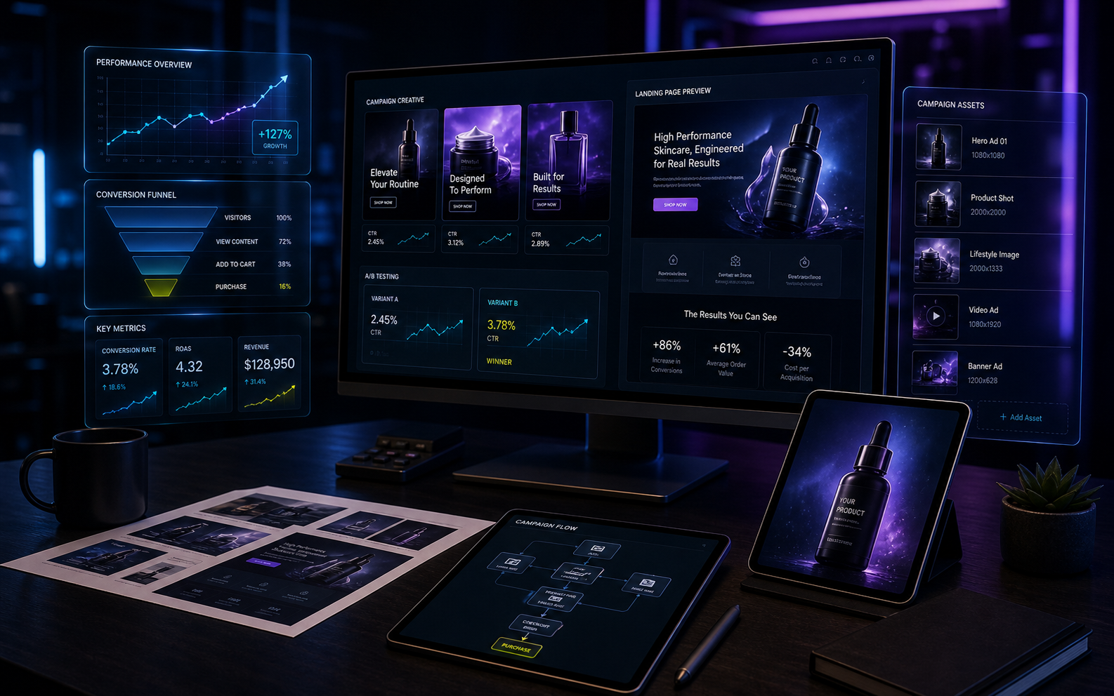 Preview performance marketing e design premium